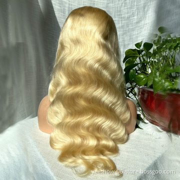 Top quality 613 wholesale price hair wigs double drawn remy virgin raw human weave brazilian hair wig